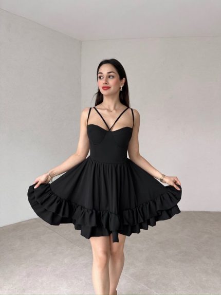 Siyah Antonella Elbise